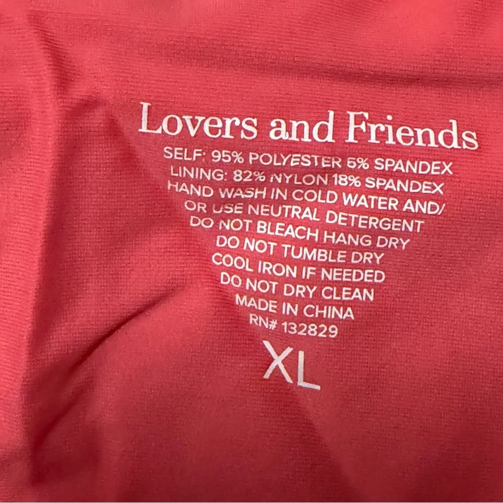 Lovers + Friends TALORE BOTTOM Coral Bikini Bottoms swimsuit separate Revolve XL - Picture 9 of 9